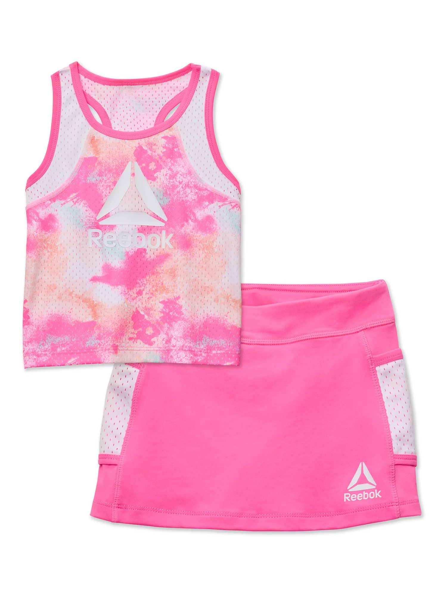Reebok Baby and Toddler Girl Splatter Print Tank and Tennis Skort Outfit Set, 2-Piece, Sizes 12M-... | Walmart (US)
