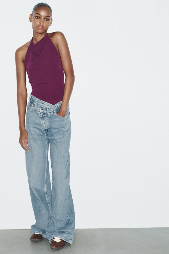 OPEN BACK HALTER BODYSUIT | Zara US