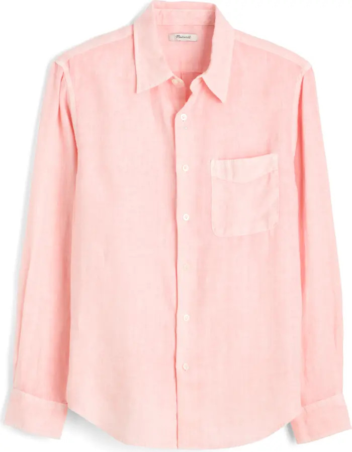 Linen & Organic Cotton Button-Up Shirt | Nordstrom
