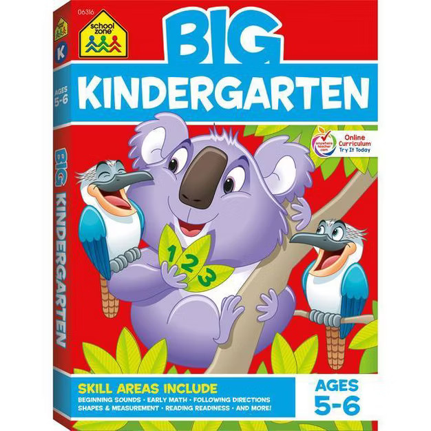 Big Kindergarten Workbook (School Zone Publishing) - Paperback | Target
