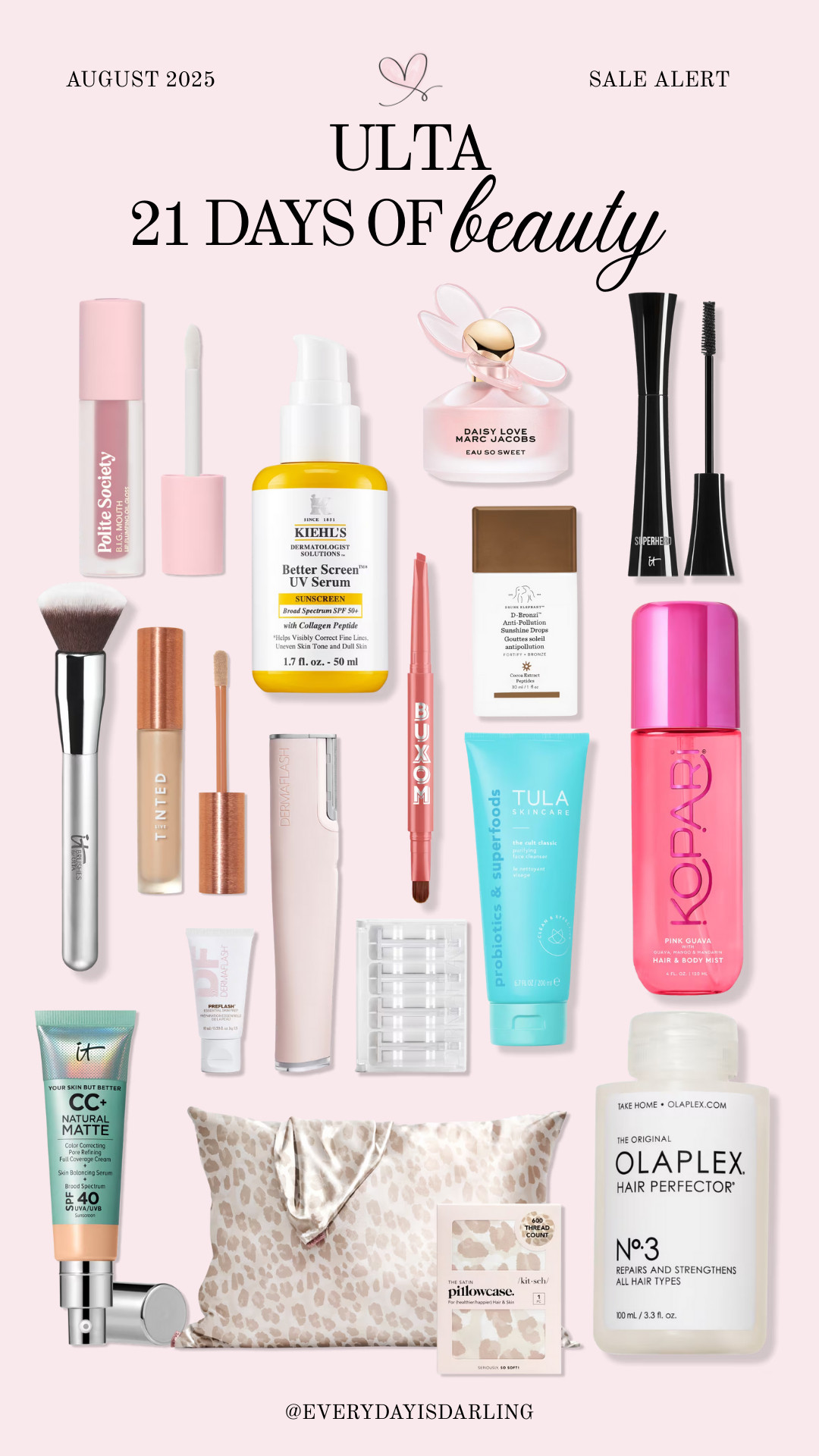 Today is the start of Ulta's 21 days of beauty sale! 50% off all these products! 

 #LTKSaleAlert #LTKBeauty