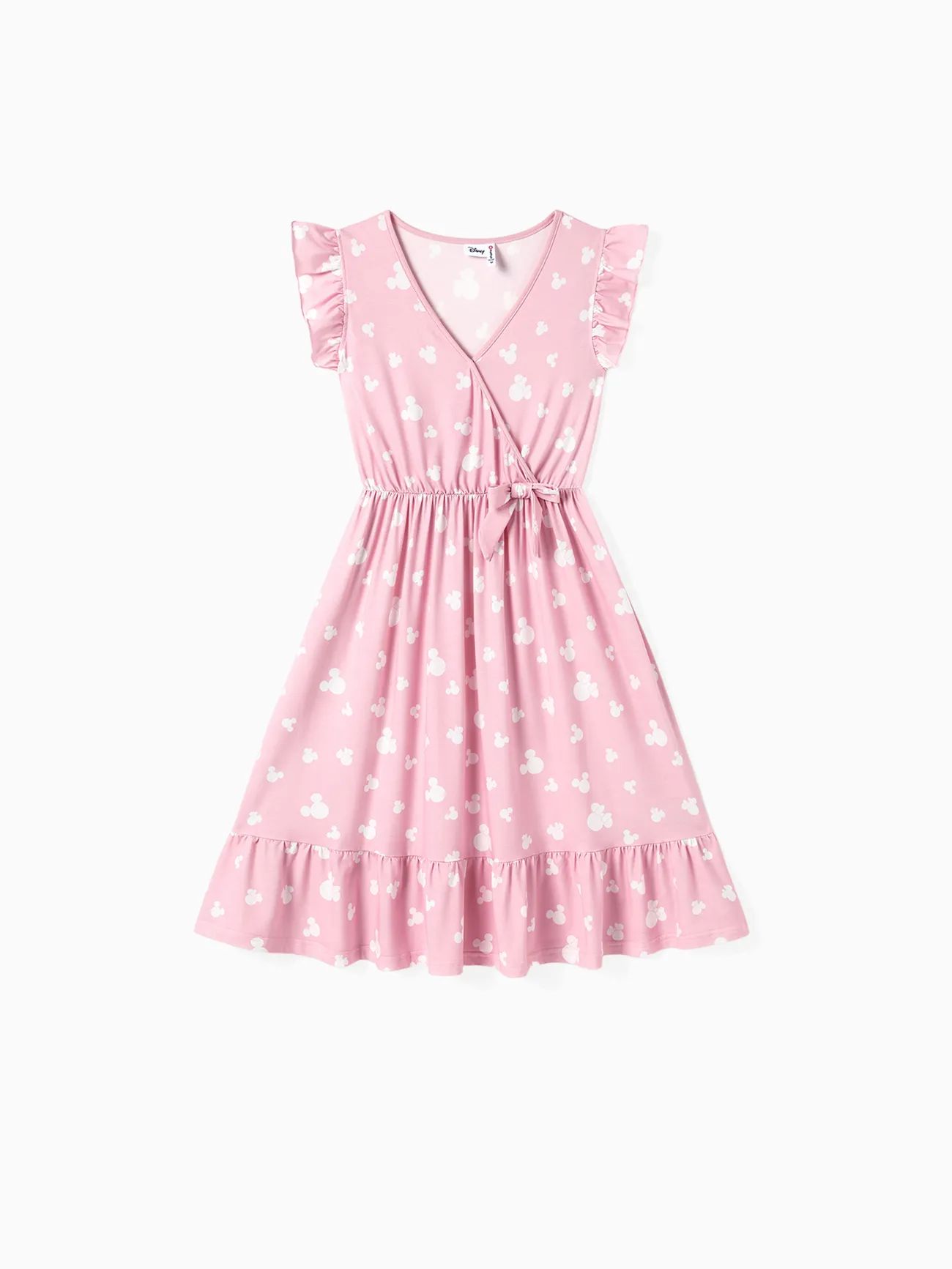 Disney Mickey and Friends Mommy and Me Pink Flutter-sleeve Allover  Print Naia™ Dresses | PatPat