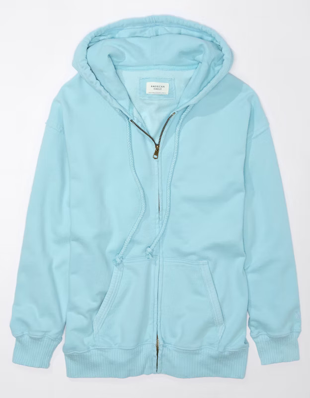 AE Oversized Zip-Up Hoodie | American Eagle Outfitters (US & CA)