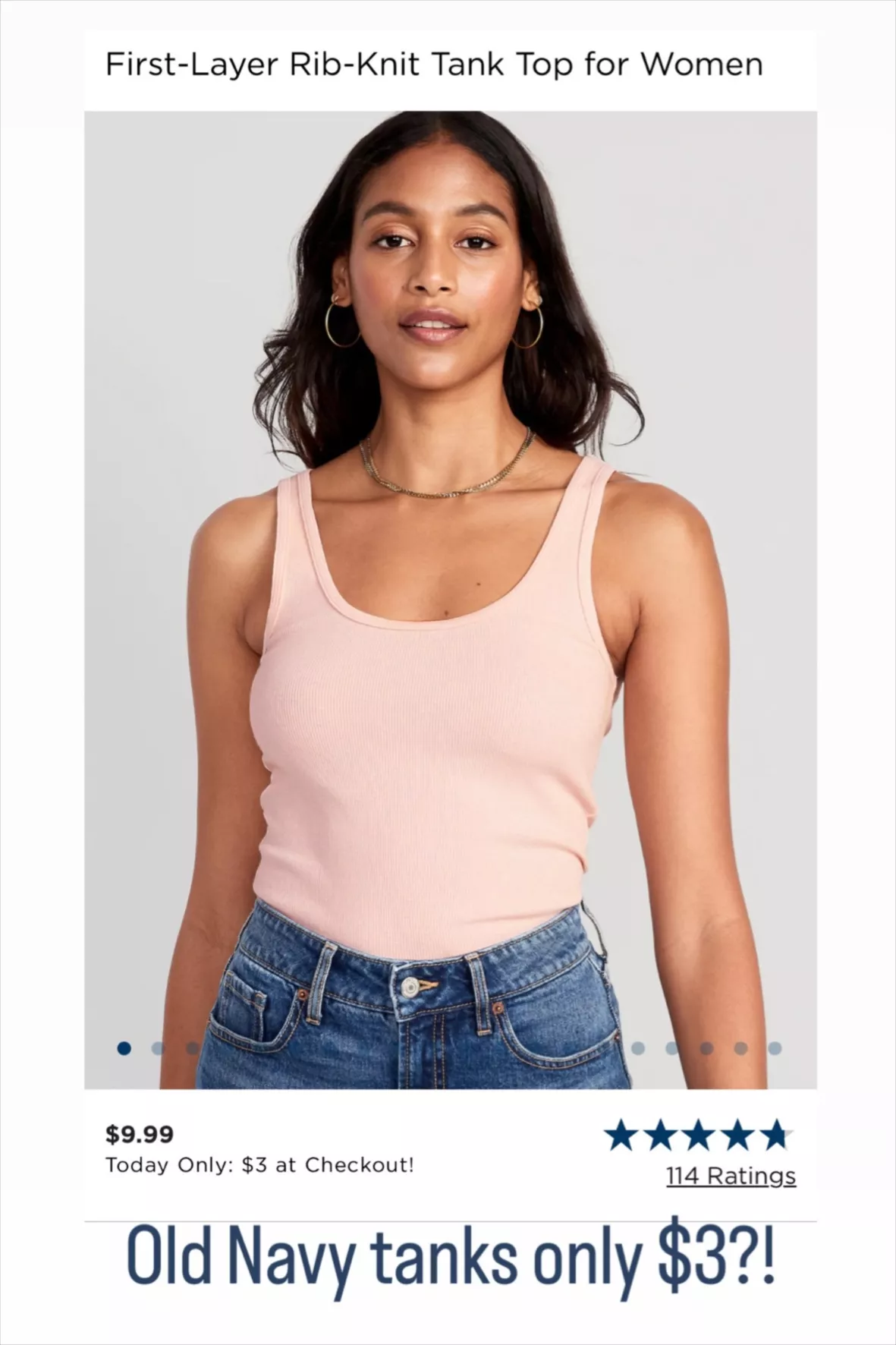 Basic Scoop Neck Rib Tank Top curated on LTK