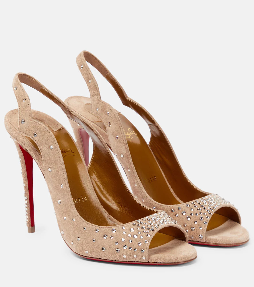 Christian Louboutin Nudes Degrachick suede sandals | Mytheresa (US/CA)