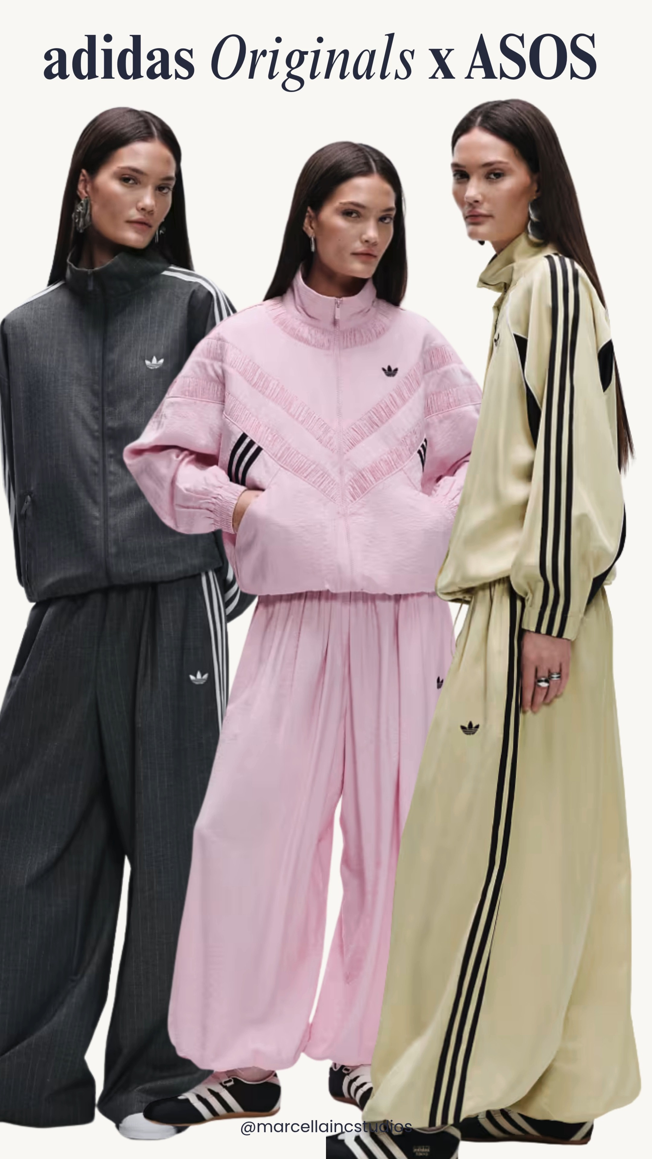 Adidas x ASOS Collection 03 RESTOCK 🚨 Shop the viral Adidas Originals x ASOS drop!

VIRAL PIECES INCLUDED IN RESTOCK:

Adidas x ASOS polka dot track jacket & matching joggers set

Grey pin stripe oversized track jacket

Adidas x ASOS peplum jacket / asymmetric track top

Khaki oversized trench coat with three-stripe branding

Pink balloon sleeve track set & navy lace hem shorts

SIZE & FIT GUIDE

Sizing: This collection runs significantly oversized. If you are between sizes, the retailer recommends you size down by one full size for the best fit.

Fabric: Premium satin fabrications, sportswear lining, and cotton-blend plain-woven textures.

#LTKstyletip #LTKFind #adidasxasos #adidasoriginals #trackjacket #sportychic #restockalert #ltkstyletip 

 #LTKootd #LTKActive