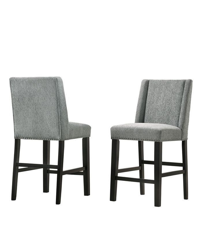 Zoe Upholstered Counter Stool, Set of 2 | Macys (US)