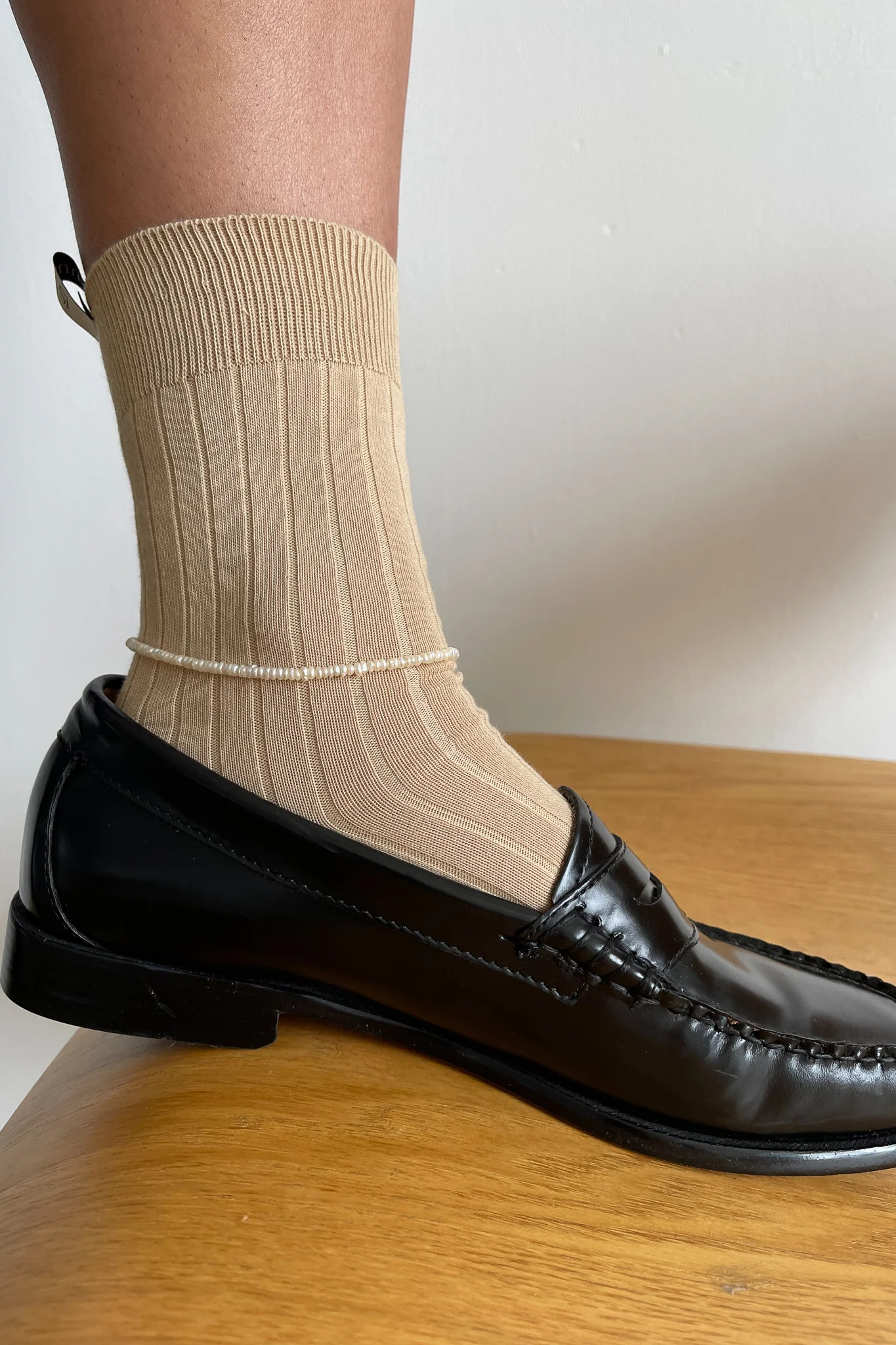 small pearl anklet | DONNI.