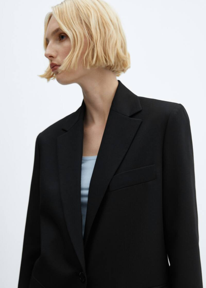 Structured lapels blazer -  Women | Mango USA | MANGO (US)