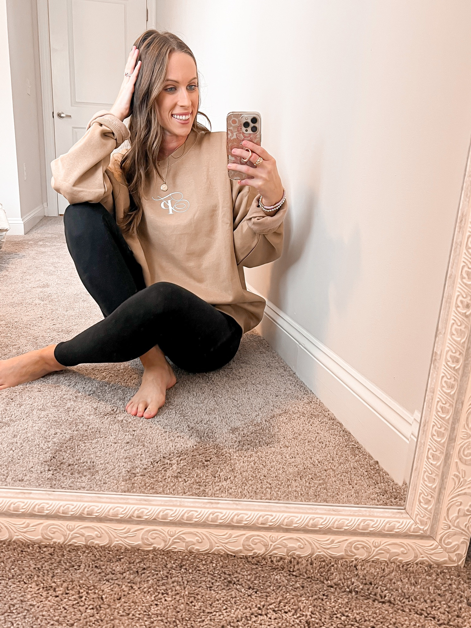 Get cozy with this super cute oversized sweatshirt 🤎

It’s beyond comfortable.  
Size small

Keep warm for those cool summer nights ☺️

The post, postie, black leggings, oversized sweatshirt, neutral outfit, Amazon finds, amazon must have, outfit inspo, summer night outfit, travel outfit 

#LTKstyletip #LTKFind #LTKtravel