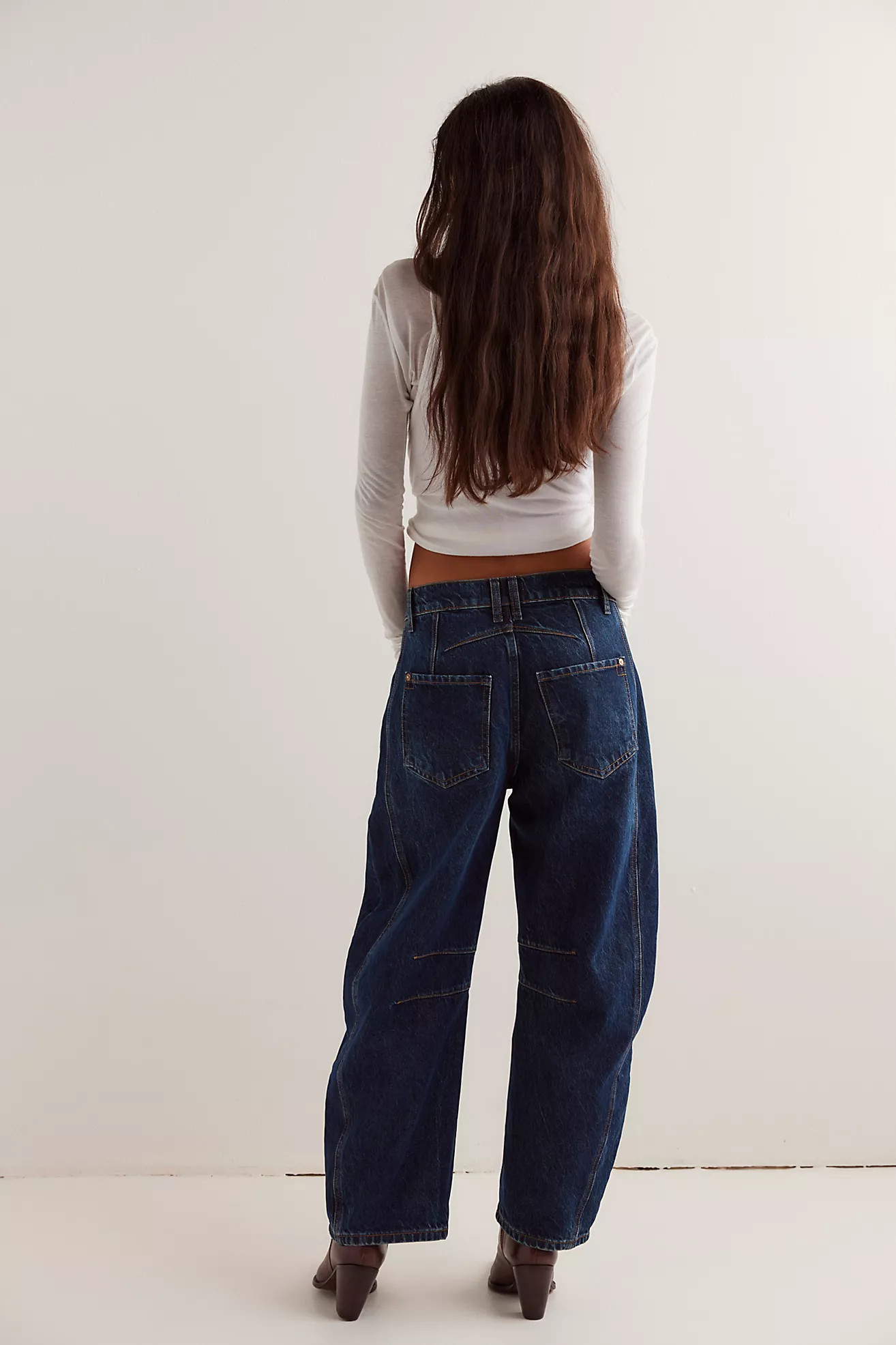We The Free Good Luck Mid-Rise Barrel Jeans | Free People (Global - UK&FR Excluded)