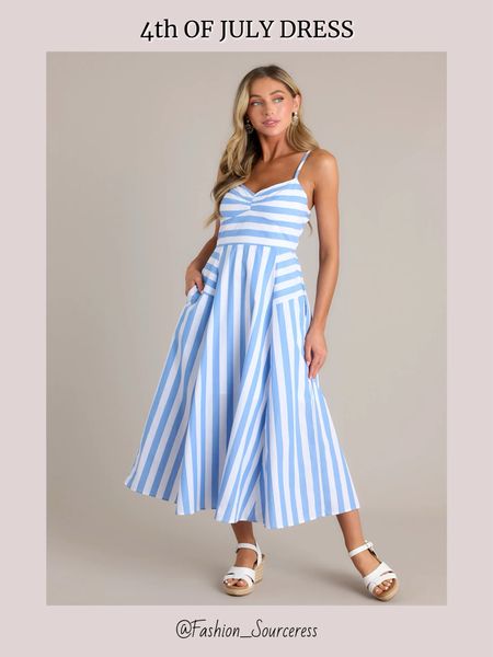 Blue and white striped dress for 4th of July or any Summer occasion! 

Casual dresses | summer dresses | 4th of July outfit | July 4th outfit | Fourth of July outfit | 4th of July dress | Americana | July 4th party outfit | outfit for July 4th | July 4th picnic outfit | Summer outfits | outfits for summer ~ shorts | red shorts | white bodysuit ~ Labor Day | Fourth of July outfit ~ 4th of July outfit | July 4th | July 4th outfit | vacation outfit | | sandals | outfits for vacation | summer day outfit ~ casual outfit | casual summer outfits 
Travel outfit | day outfits | Memorial Day weekend outfit | American outfits | red white and blue | patriotic | sandals #LTKFindsUnder50 #LTKFindsUnder100 

#LTKTravel #LTKParties #LTKSeasonal