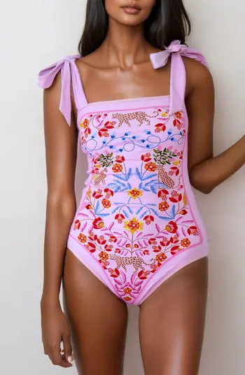 Pink Blossom Reversible One-Piece Swimsuit | Nordstrom
