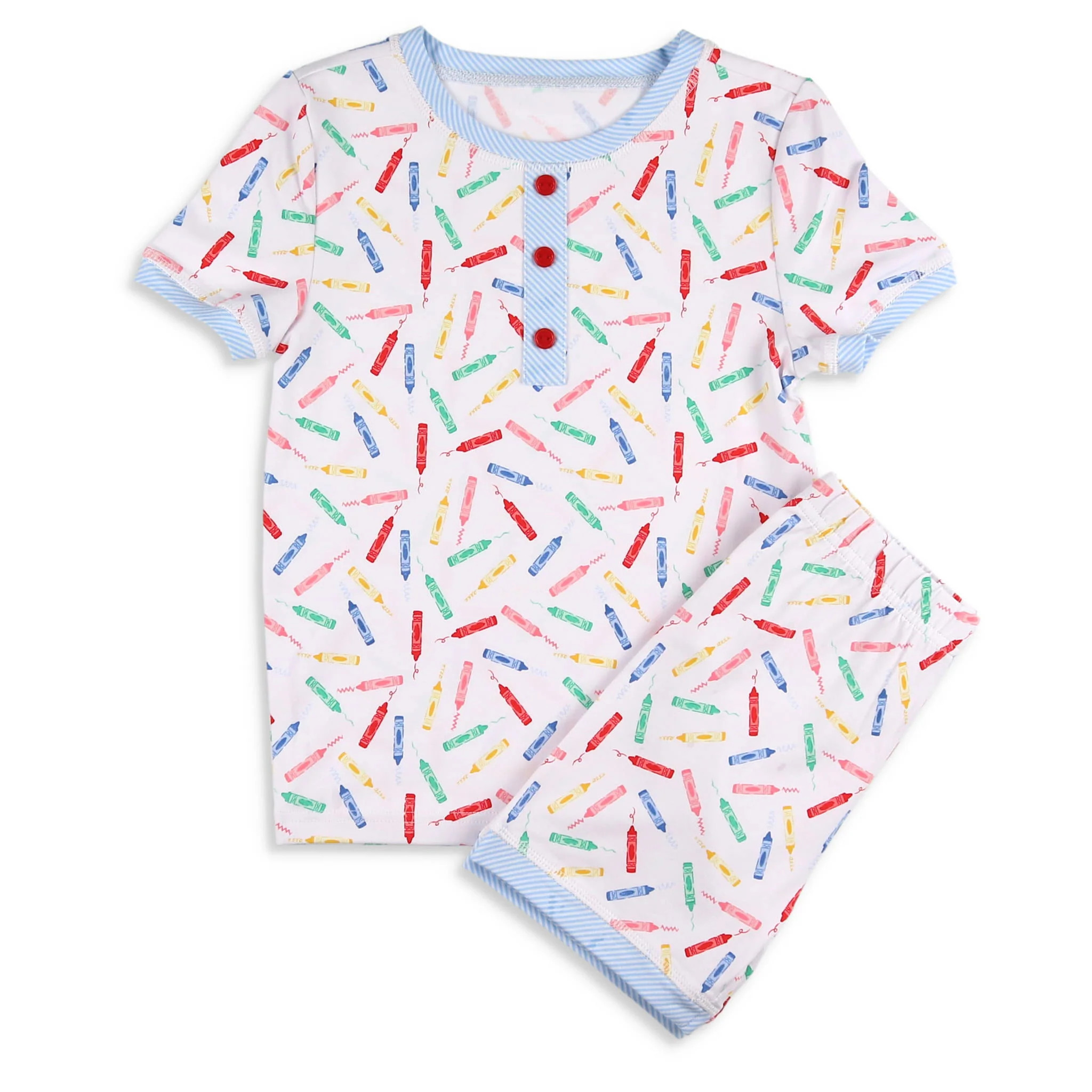 Kids Unisex Pajamas - Crayon Doodle - Shrimp and Grits Kids | Shrimp and Grits Kids