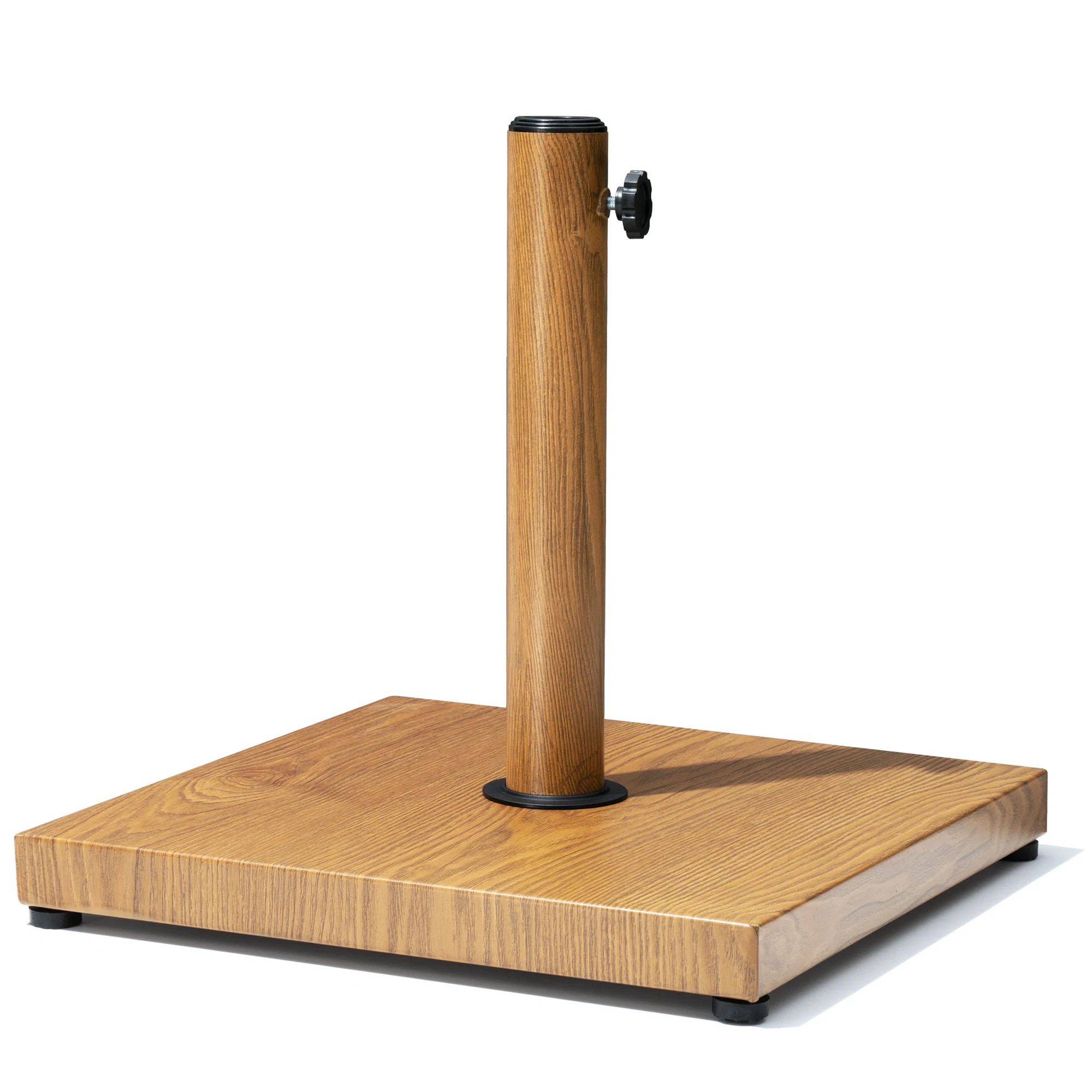 Agosto 40 Lb. Concrete Free Standing Umbrella Base, Teak | Wayfair North America