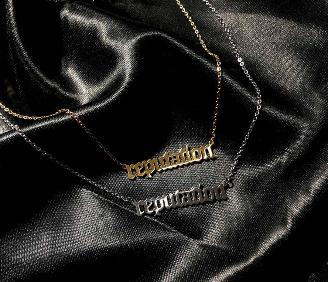 stainless steel reputation necklace | Etsy (US)