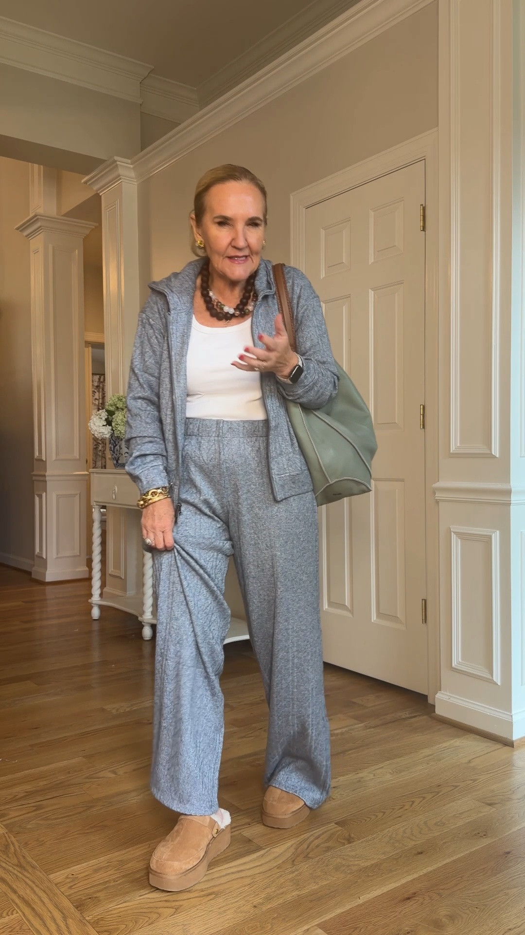 40% off with code VIPFAM on this new sweater loungewear set. It is beautiful. Somehow it’s a sweater net but it has a silky feel to it. I’m wearing a medium and both get this with this 40% off code because we don’t see this often.

Fall outfit fall loungewear

#LTKOver40 #LTKSaleAlert #LTKdayinmylife