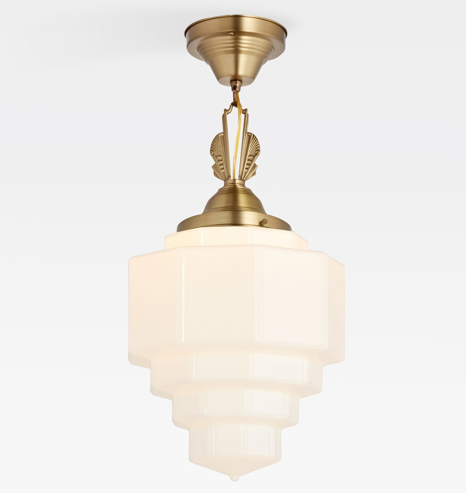 Hollywood 6" Fitter Winged Semi-Flush Fixture 
 | Rejuvenation | Rejuvenation