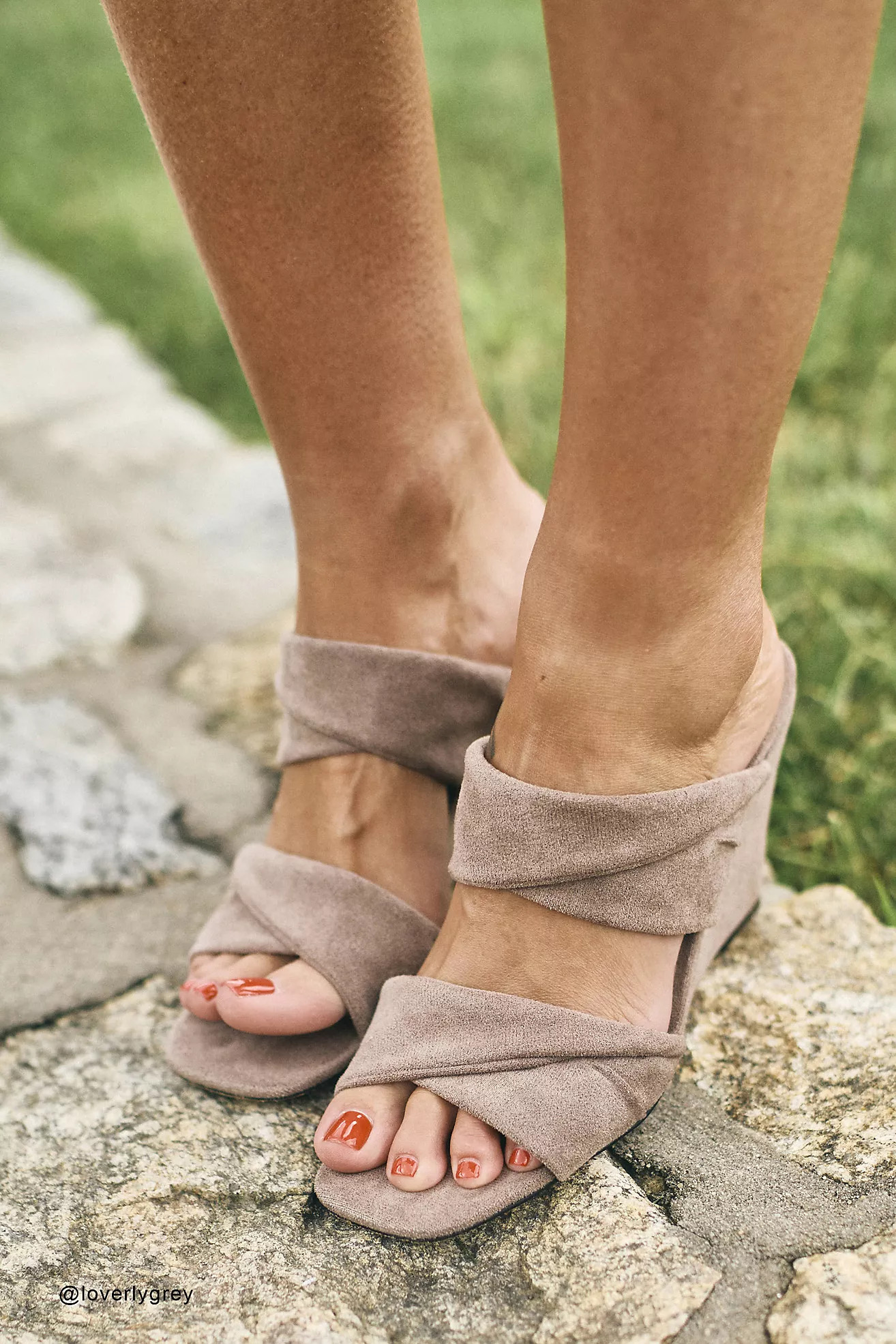 Silent D x @loverlygrey Kathy Wedge Heels | Anthropologie (US)