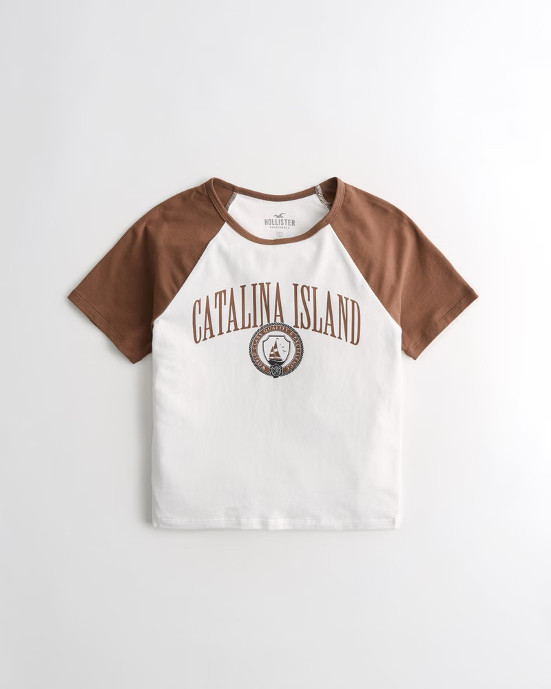 Print Graphic Baby Tee | Hollister (US)
