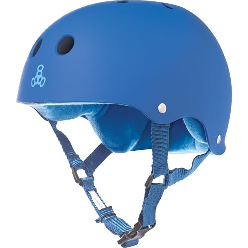 Triple Eight Sweatsaver Liner Skateboarding Helmet, Royal Blue Rubber, X-Large | Amazon (US)