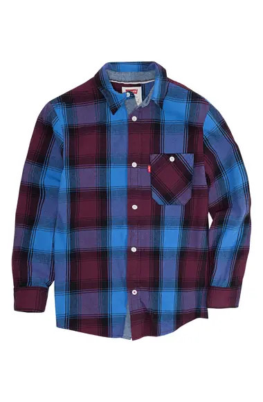 Levi's® Kids' Plaid Cotton Button-Up Shirt (Big Boy) | Nordstrom