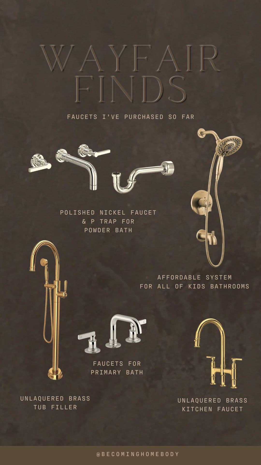Here are faucets I’ve purchased so far for our new build!! Some are splurges, others are affordable options! Almost all of them are currently on sale for WayDay!

#LTKHome