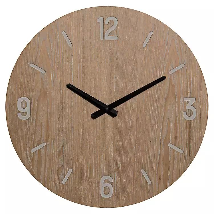 New! Wooden Round Clock | Kirkland's Home