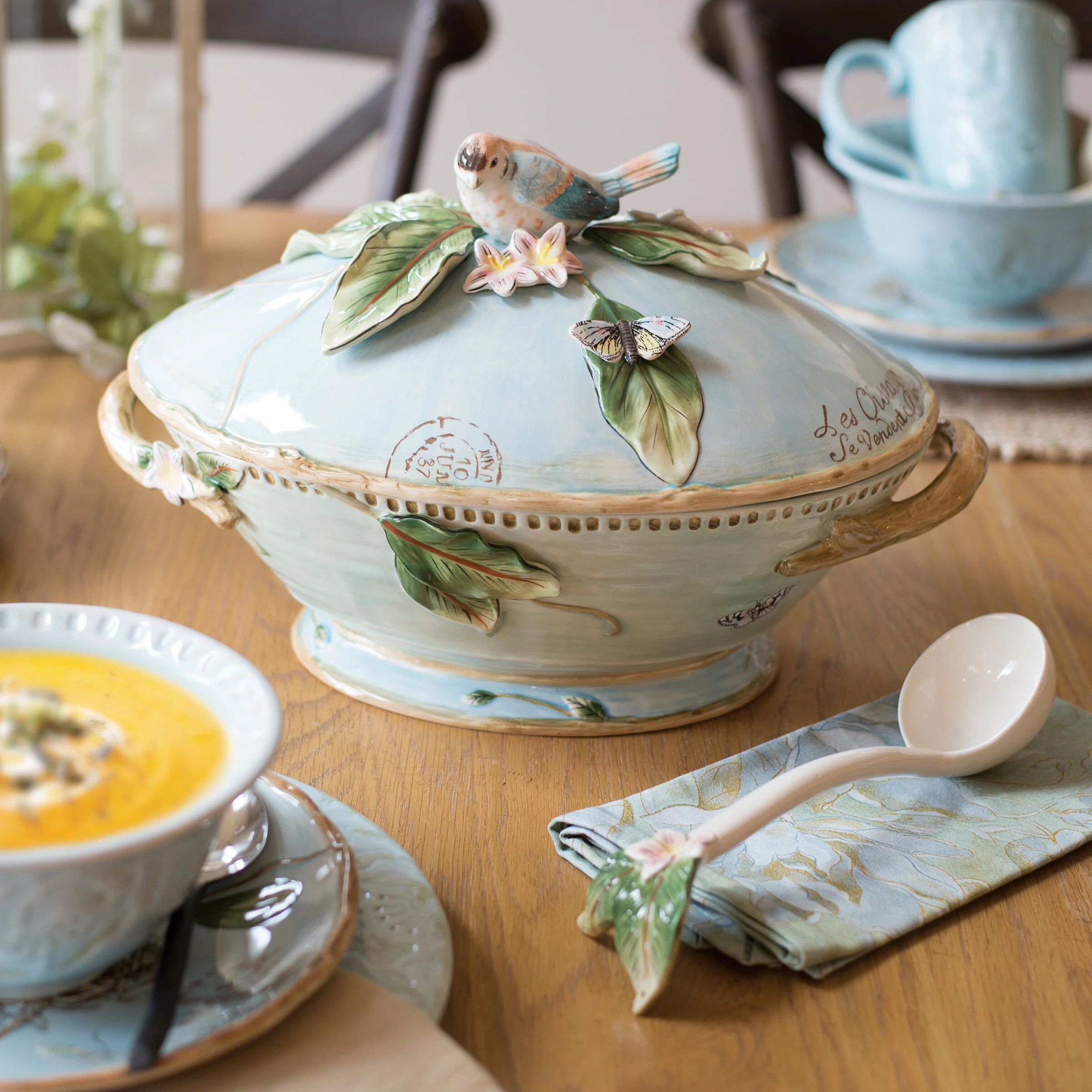 Fitz And Floyd Toulouse Soup Tureen With Ladle | Wayfair North America