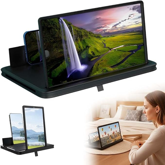 10/12/14 Inch Screen Phone Magnifier, 2026 Upgrade Foldable Screen Magnifier for MobilePhone, Cel... | Amazon (US)