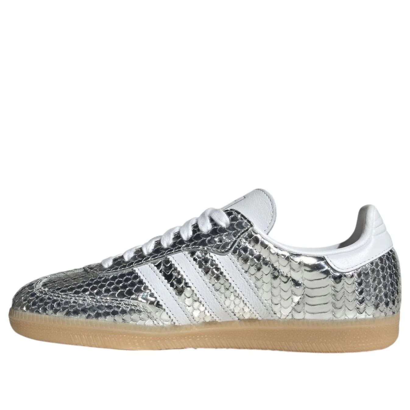 (WMNS) adidas Samba Patent Snakeskin 'Silver Metallic' IH9016 | KICKS CREW