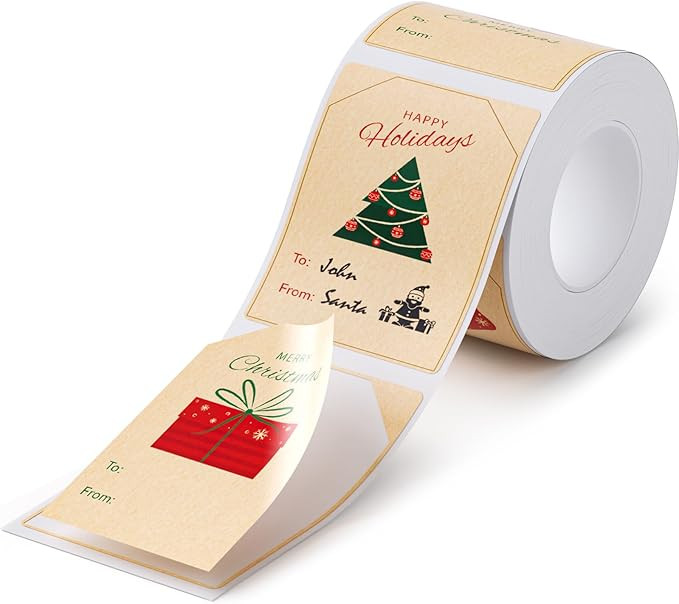 NIIMBOT Christmas Labels for B1/B21/ B21Pro Label Maker, 2"x3" (50x74mm) Xmas Labels for for Holi... | Amazon (US)