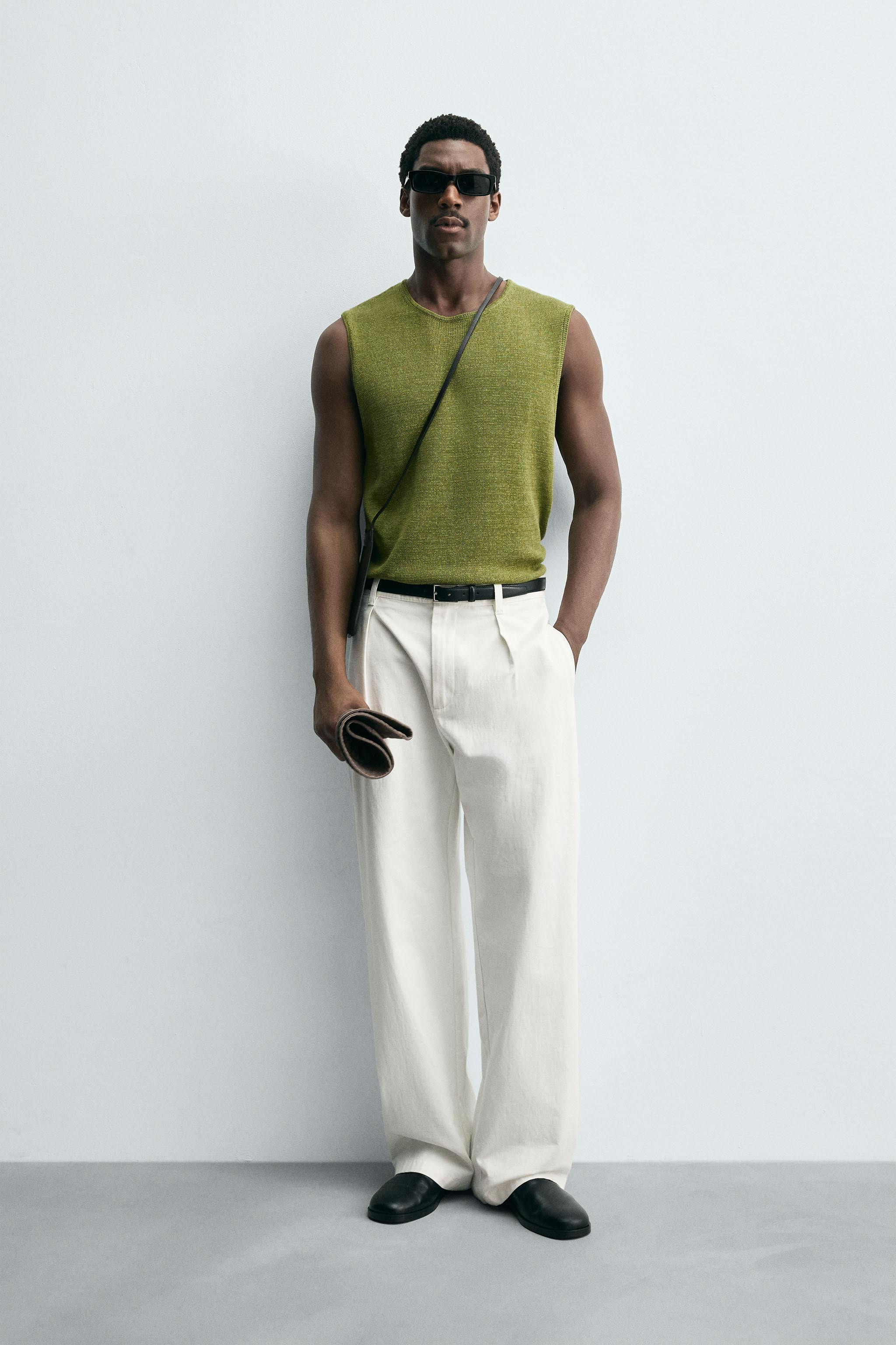 LINEN KNIT VEST | Zara US