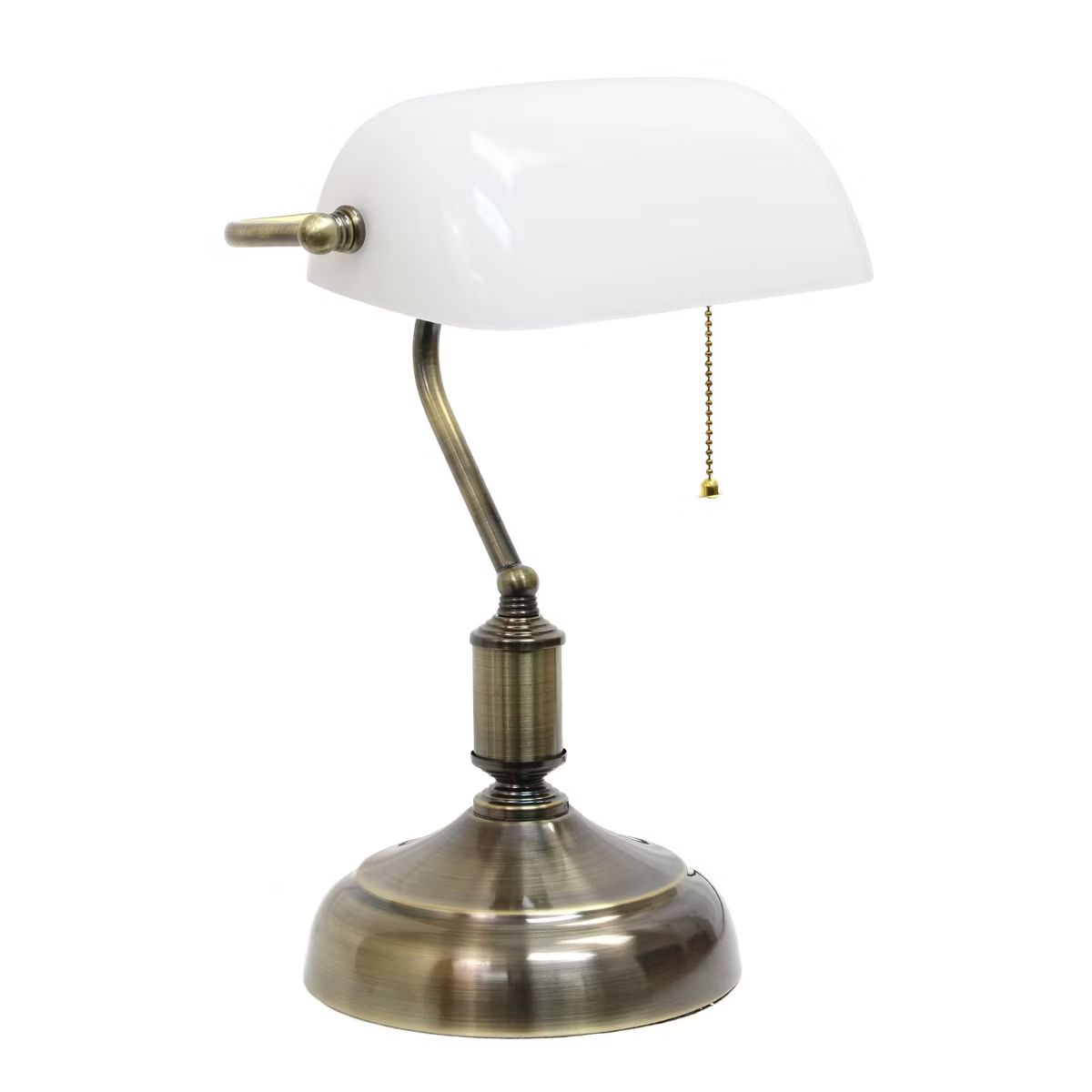 Executive Banker's Desk Lamp with Glass Shade - Simple Designs | Target