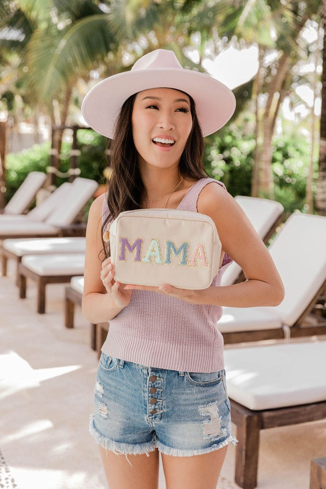 Mama Patch Multi/Tan Medium Bag | Pink Lily