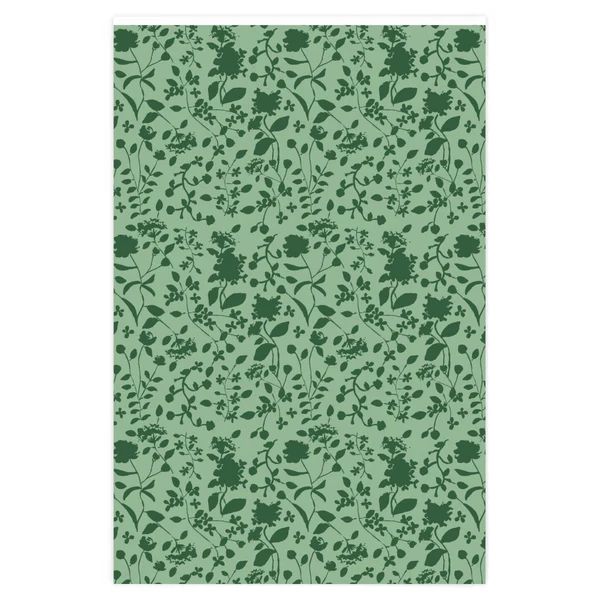 Hepburn Holiday Green Wrapping Paper | Evelyn Henson