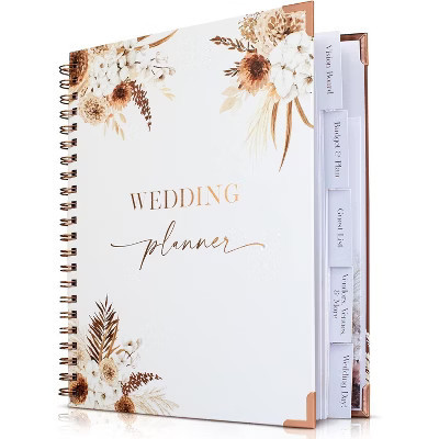 ZICOTO Boho Wedding Planner Book and Organizer – Perfect Engagement Gift for Newly Engaged Couples, Future Brides and Grooms | Target