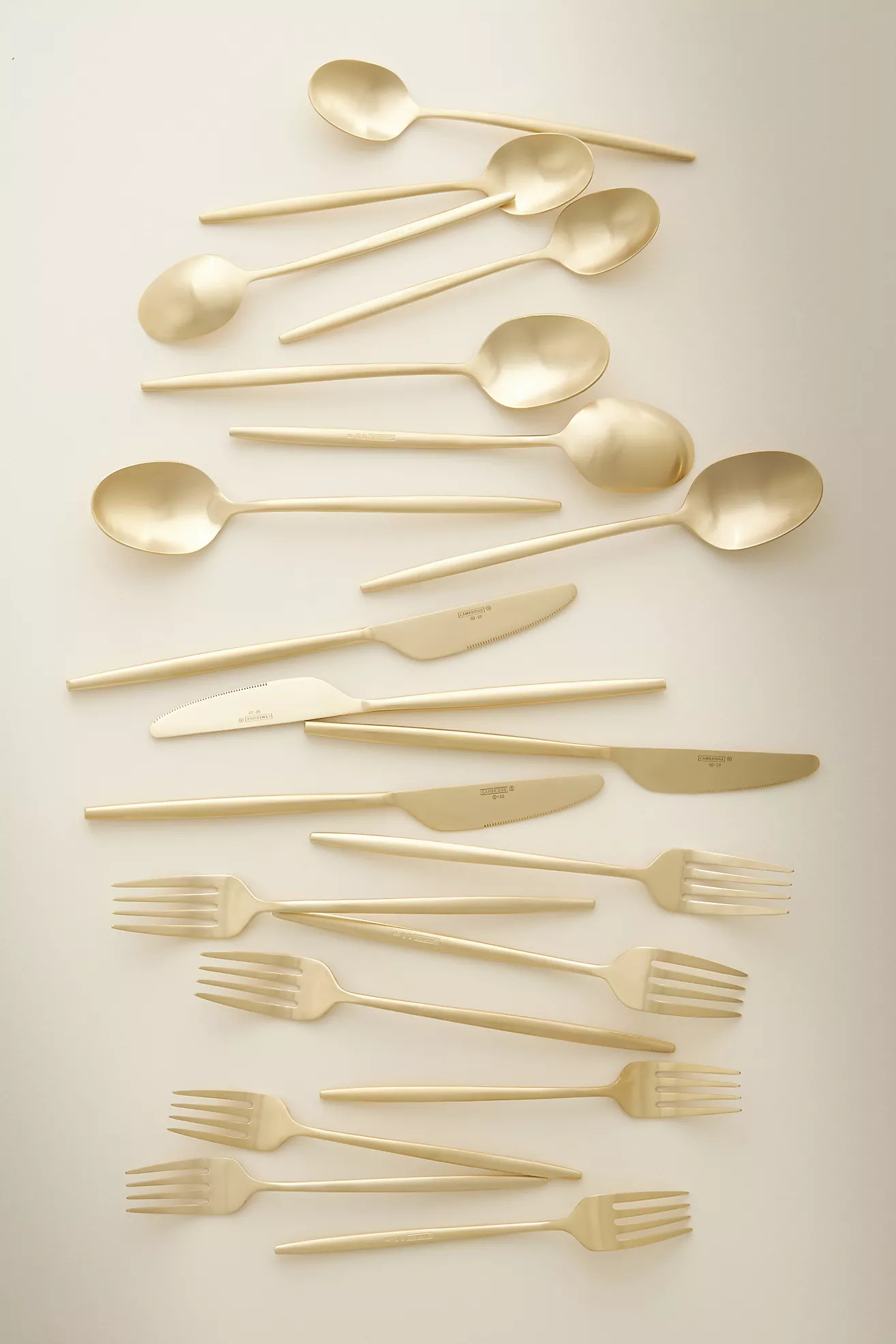 Gaze Satin Flatware 20-Piece Place Setting | Anthropologie (US)