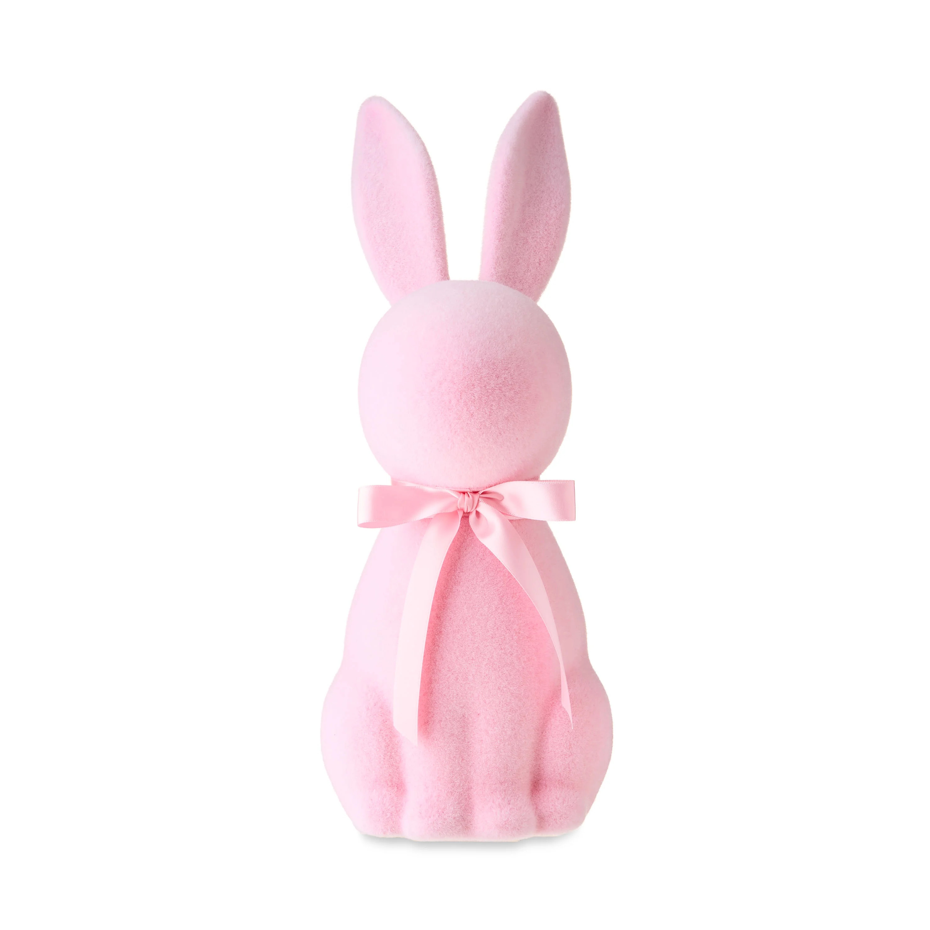 Easter Flocked Pink Bunny Decor, 16 in, by Way To Celebrate - Walmart.com | Walmart (US)