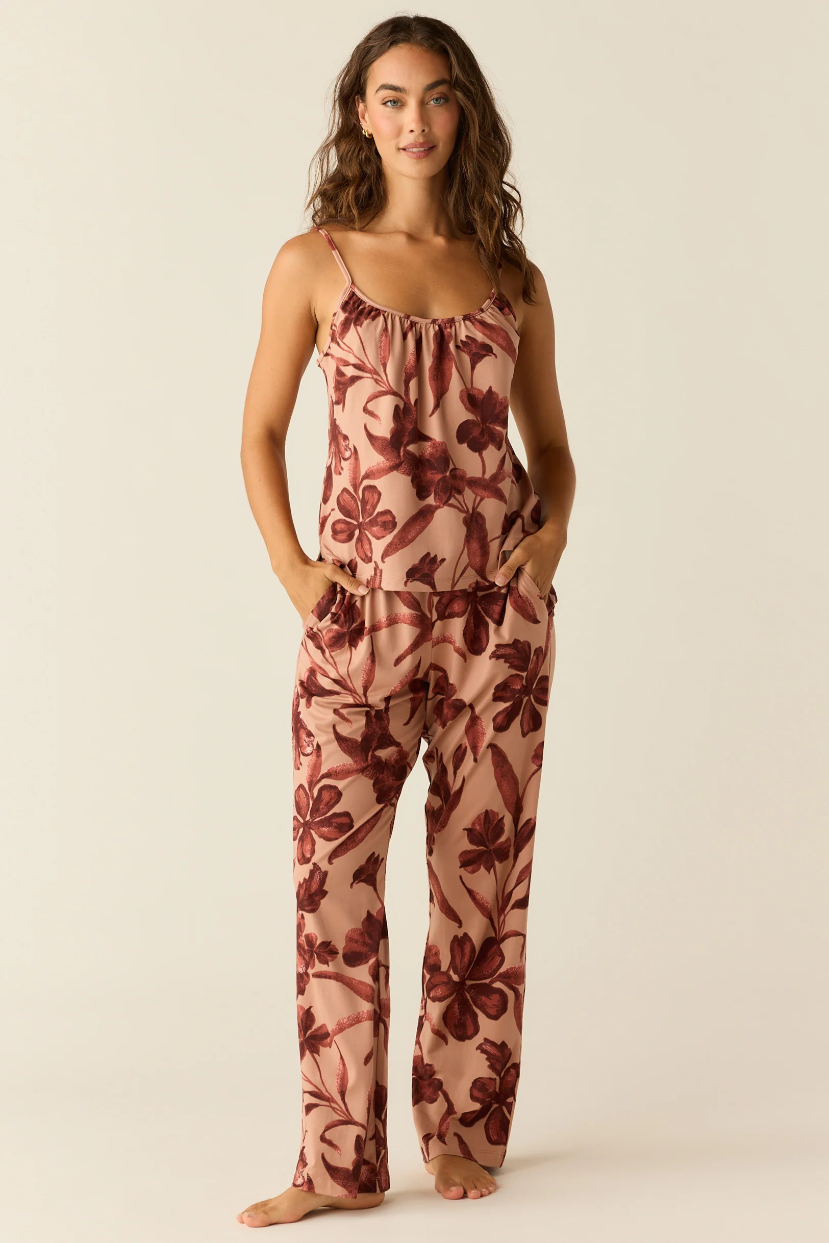 Bella Cloud Jersey PJ Set in Rosewood | MASONgrey