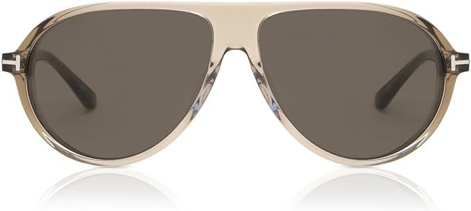 Tom Ford MARCUS FT 1023 Shiny Light Brown/Smoke 60/13/140 men Sunglasses | Amazon (US)