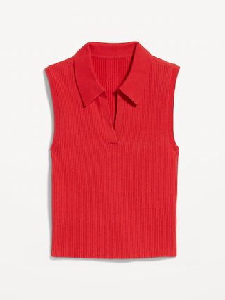 Rib-Knit Polo Sweater | Old Navy (CA)