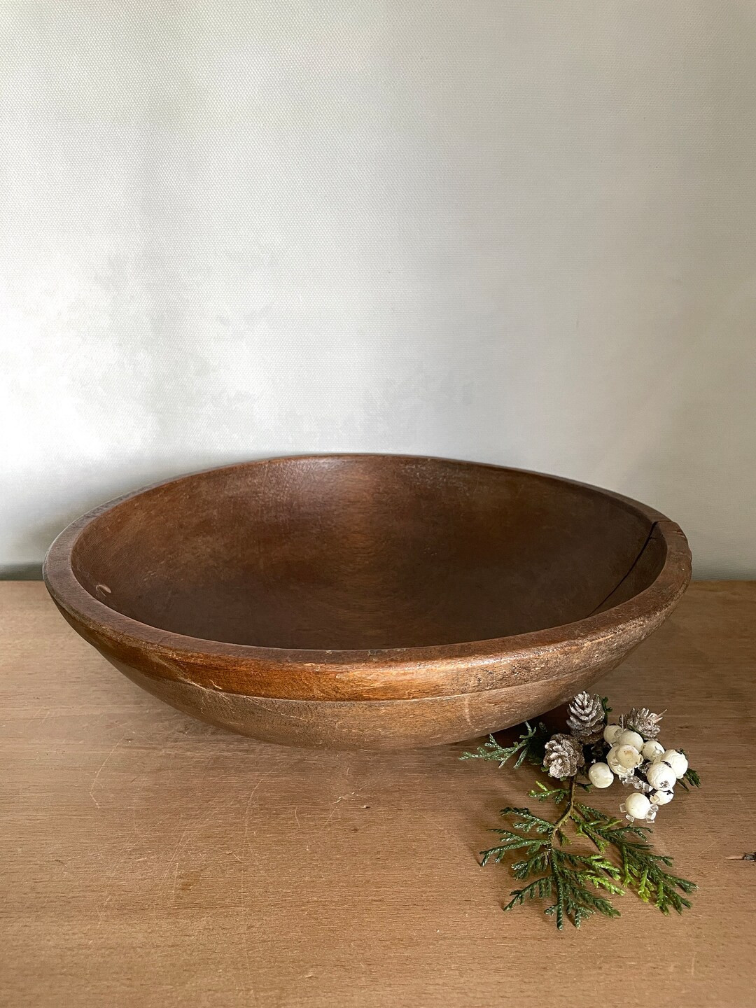 Wood Bowl, Dough Bowl, Bread Bowl, Primitive Bowl, Vintage Wood Bowl, Kitchen Decor, Farmhouse, R... | Etsy (CAD)