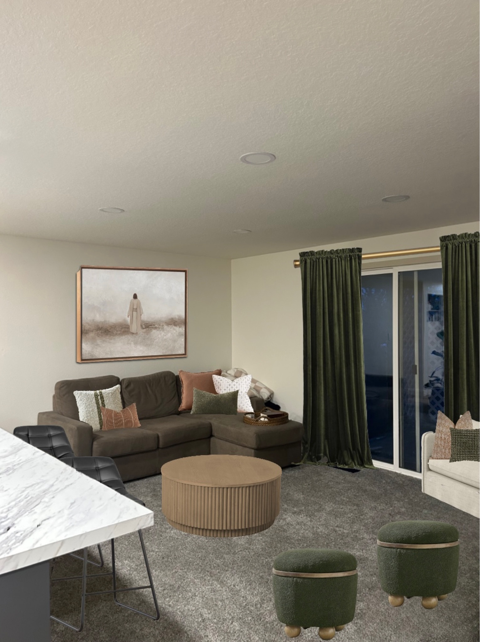 Mocking up my living room! Mood boards are great, but I love using my Bristles design tool to actually design my space using a photo. The only things we own in the space so far is the couch! Everything else I added in! We are planning on making the coffee table ourselves because we have tons of leftover dowels from when we made our laminate countertops, but I linked my inspiration! 

#LTKhome