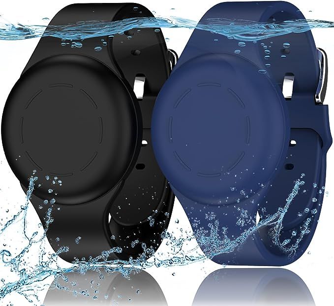R-fun Waterproof Air Tag Bracelets for Kids [2 Pack] Compatible with Apple Air Tag Finders with S... | Amazon (US)