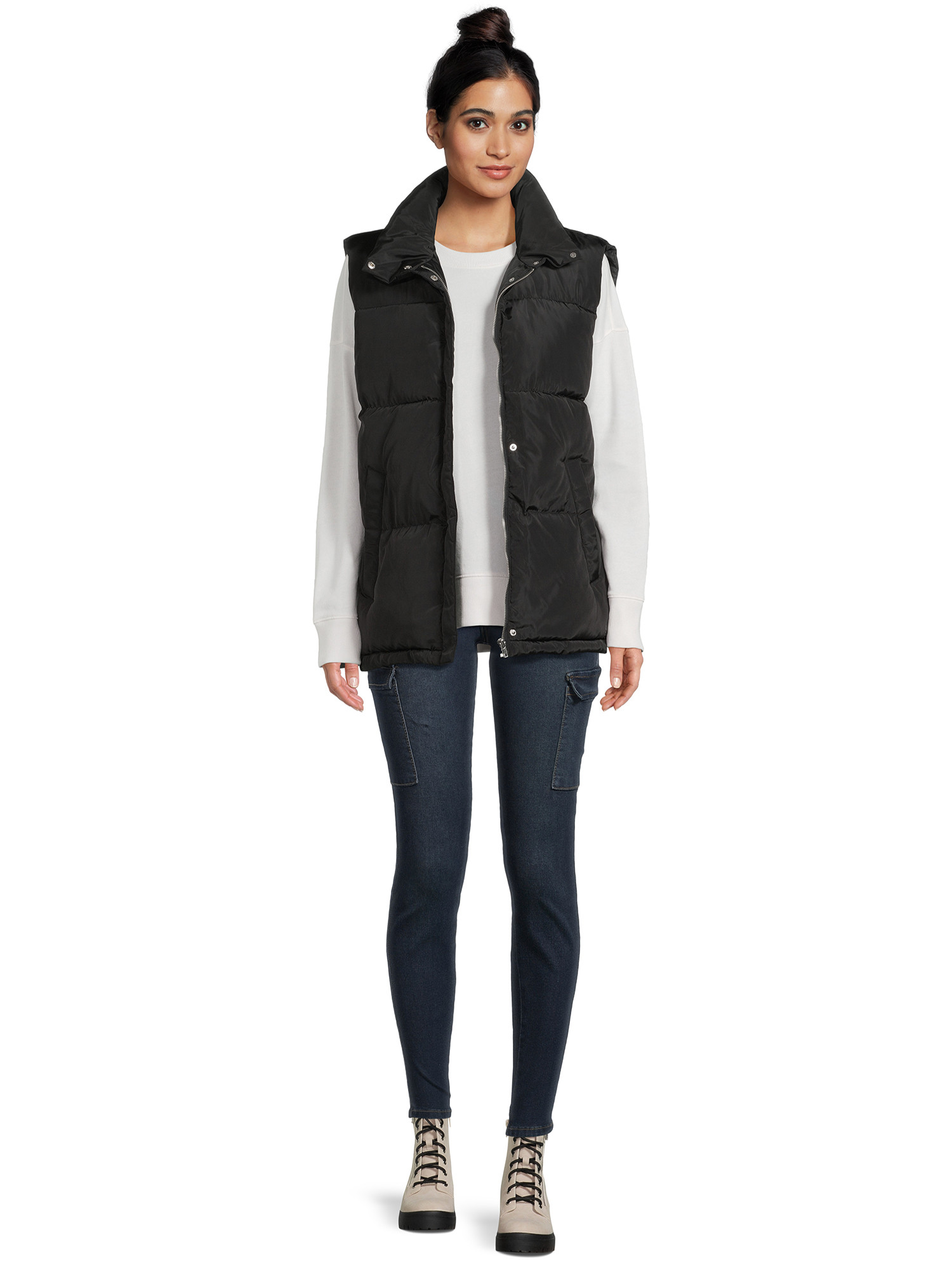 Liv & Lottie Juniors’ Oversized Puffer Vest - Walmart.com | Walmart (US)