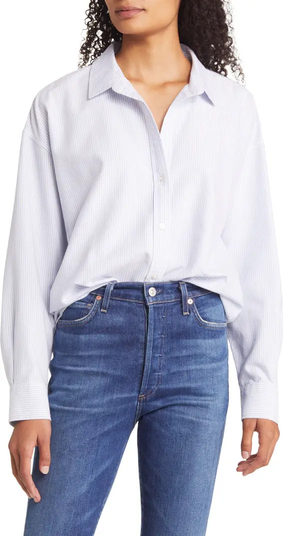 Stripe Cotton Button-Up Shirt | Nordstrom Rack