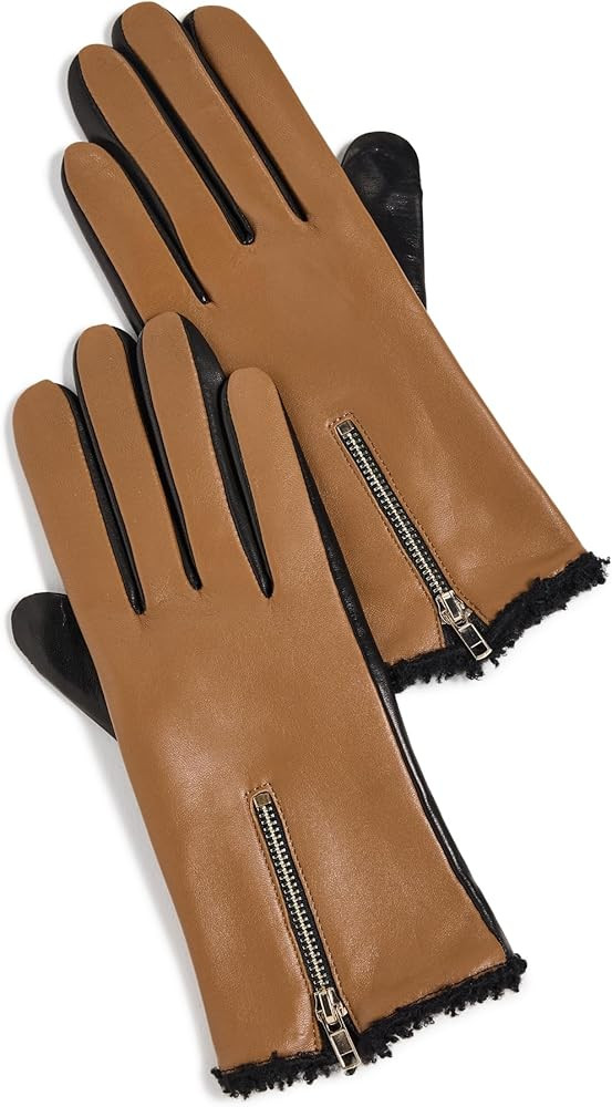 Women's Shearling Vent Gloves with Zipper | Amazon (US)