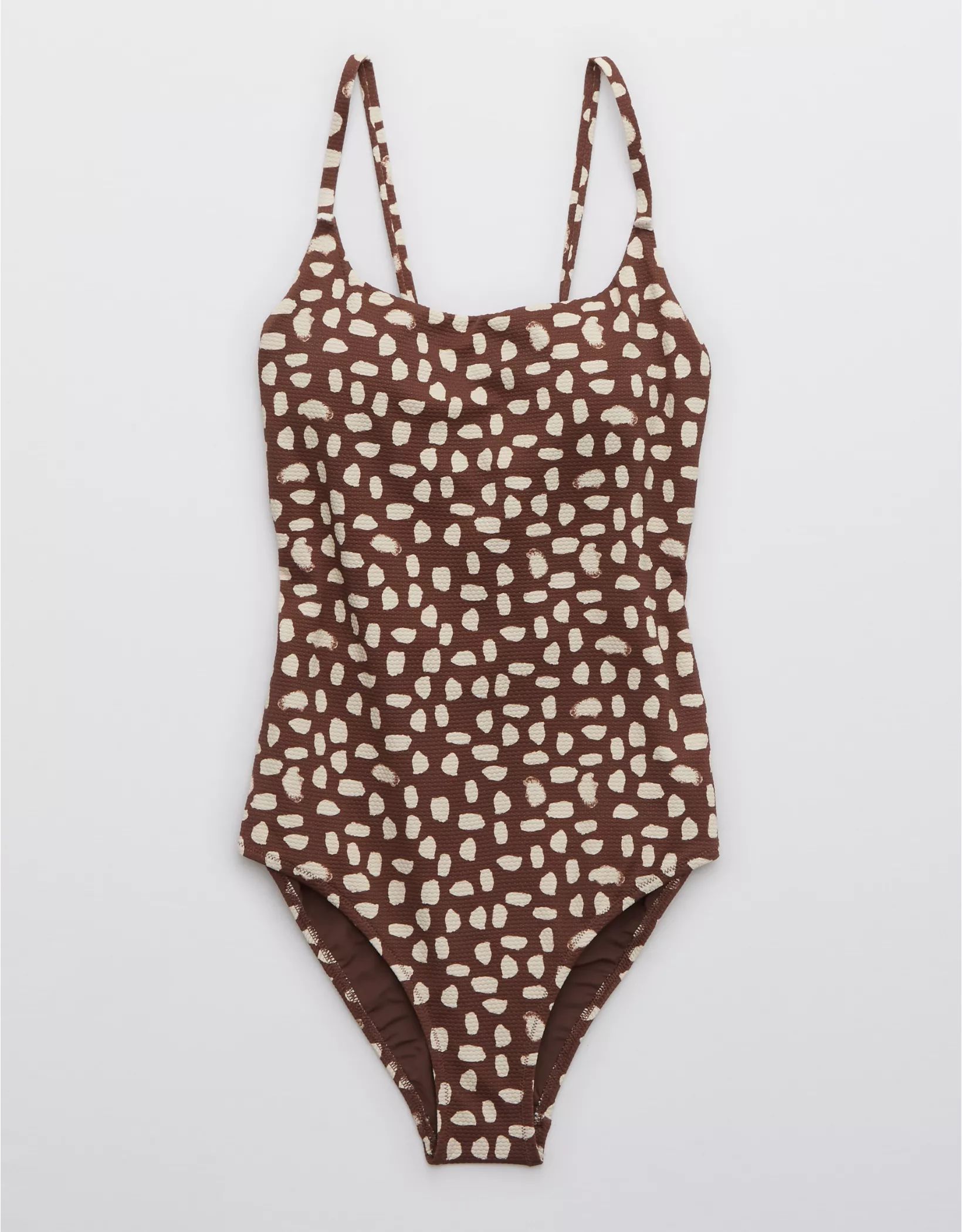 Aerie Pique Tie Back One Piece Swimsuit | American Eagle Outfitters (US & CA)