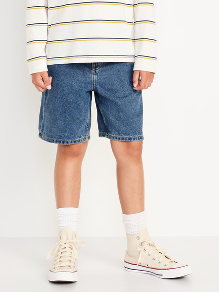 Knee Length Baggy Non-Stretch Jean Shorts for Boys | Old Navy (US)
